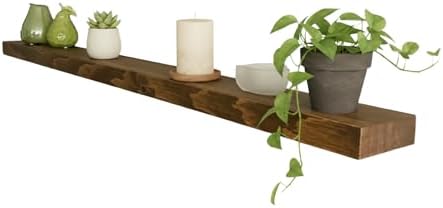 joelsantiques 72 Inch Wooden Floating Shelves for Wall -72x6x2 in -Made of Natural Wood - Long Heavy Duty Rustic Wall Sh