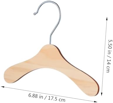 Dog Clothes Hangers- Wooden Pet Clothes Hangers Small Clothing Holder Pets Clothes Organizer for Puppy Clothes Storage