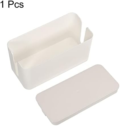 MECCANIXITY Cable Management Box PS Cord Organizer Box with Tie to Hide Wires & Power Strips Desk TV Computer Cable Orga