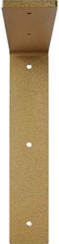 2"W x 10"D x 10"H Hamilton Steel Bracket, Hammered Gold