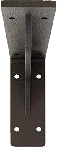 Ekena Millwork BKTM02X14X05EBHDB Steel Bracket Embrey, 2"W x 14"D x 5 1/4"H, Hammered Dark Bronze