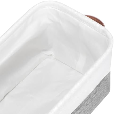Small Fabric Storage Bins, Narrow Storage Baskets for Organizing