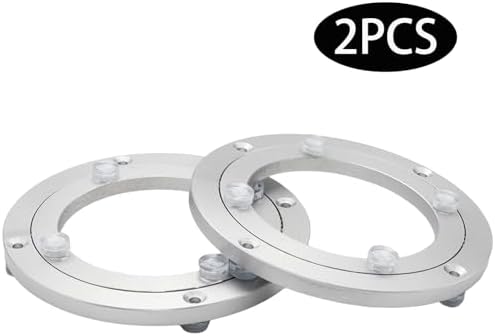 2Pcs 140mm / 5.51" Aluminum Alloy Lazy Susan Turntable Bearings