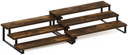 Furinno RAVEL Kitchen Countertop Organizer Set of 2, 3-Tier Counter Shelves, Kitchen Storage, Expandable, Spice Rack, fo