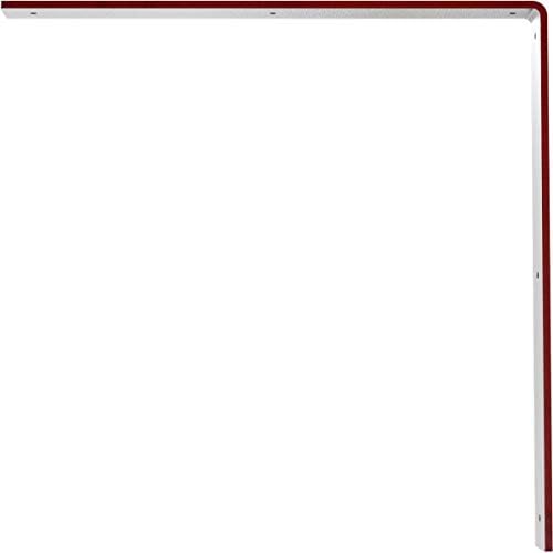 2"W x 18"D x 18"H Hamilton Steel Bracket, Hammered Bright Red