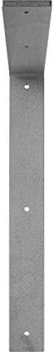 2"W x 16"D x 16"H Hamilton Steel Bracket, Hammered Gray