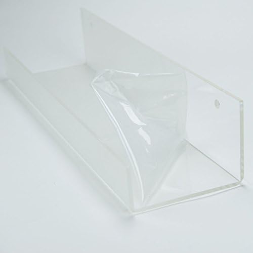 HUJI Clear Invisible Contemporary Floating Acrylic Shelf Display Bookshelf Modern Rack Collectibles Books Photos Art Wor