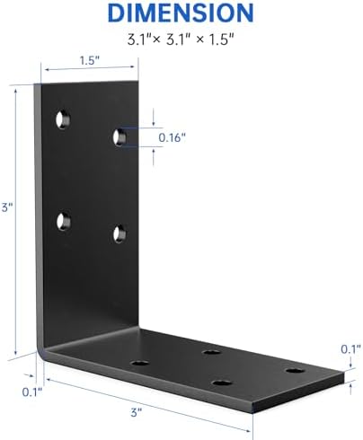 L Brackets for Shelves 1.5” Wide，（25PCS） Heavy Duty Corner Bracket ﻿