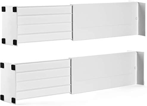 Dial Industries Dresser Drawer Organizer Dividers, Set of 2, 4.5" Deep