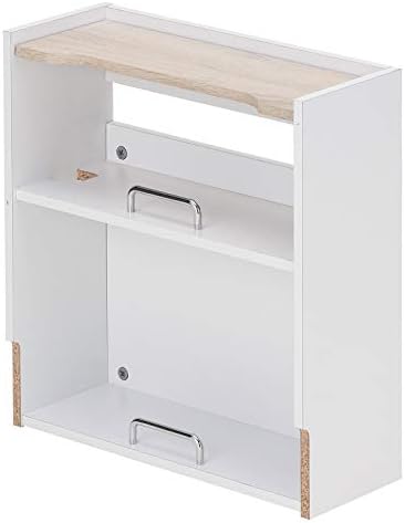 Takeda Corporation Oak/WH H9-KSB43OAK Cable Storage Box, Vintage Style, 1.7 x 6.5 x 1.8 inches (42.5 x 16.5 x 45 cm)