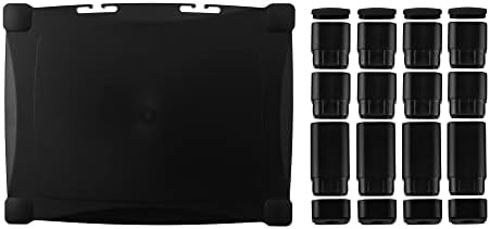 Kantek Single-Level Monitor Stand, 17" X 13.25" X 3" To 6.5", Black, Supports 50 Lbs