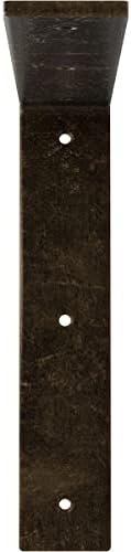 2" W x 10" D x 10" H Hamilton Steel Bracket, Antiqued Pale Gold