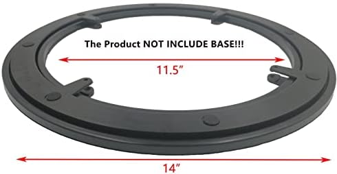 Lazy Susan Hardware,14 Inch Plastic Rotating Turntable Bearing Swivel with Steel Ball Bearings,110 Lbs Capacity, Easy In