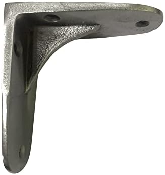 NACH Decorative Shelf Brackets, 2 Pack of 2.8 x 1.8 x 3.5 inch, Antique Metal Cast Iron Shelving Brackets - Metal Shelf 
