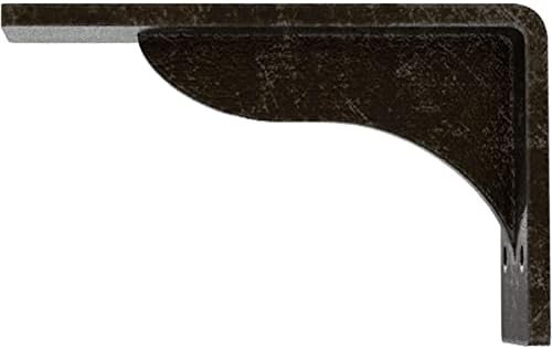 2" W x 6" D x 3 3/4" H Embrey Steel Bracket, Antiqued Warm Silver