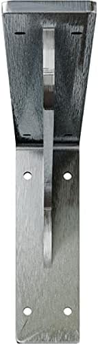 Ekena Millwork BKTM02X18X06EBCRS Steel Bracket Embrey, 2" W x 18" D x 6 1/2" H, Unfinished
