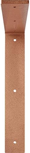 2"W x 12"D x 12"H Hamilton Steel Bracket, Hammered Copper