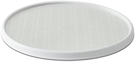 Copco Basics Non-Skid Lazy Susan for Under Sink and Cabinet Storage, 18 Inch, Crystalline