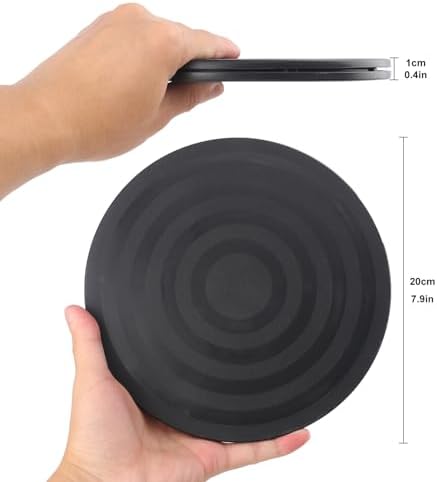 8 Pack 8 Inch Lazy Susan Turntable, Heavy Duty Lazy Susan Turntable Organizer, Premium 8 Inch Rotating Swivel Stand for 