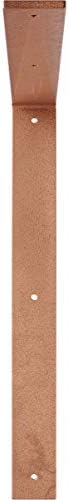 2"W x 18"D x 18"H Hamilton Steel Bracket, Hammered Copper