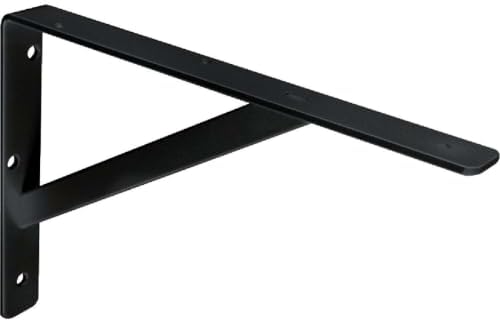 Black HD Steel Shelf Bracket, 19-1/2" Deep x 13" High