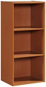 Hodedah Import 3 Shelf Bookcase, Cherry