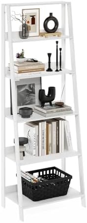 6-Tier Ladder Bookcase,Storage Rack, Storage Shelves, Book Shelf for Organization and Storage, Living Room, Home Office,