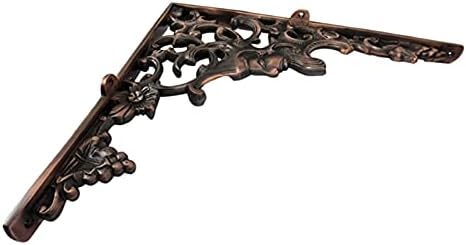 Adonai Hardware Ahasuerus Brass Shelf Bracket (Supplied as 2 Pieces per Pack) - Antique Copper