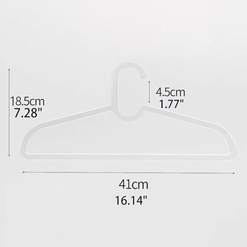 Clothes Hangers 30 Pack, 16" Heavy Duty Coat Hanger, Clear Acrylic Hangar, Non-slip Short Neck Hanger for Closet, Space Saving Slim Thin Perchas for Adult Suit, T-shirt, Jacket, Dress, Blouse Clothing
