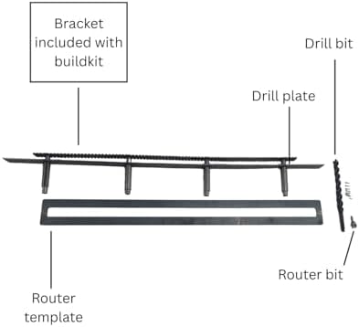 Floating Shelf Brackets - Sheppard Brackets - Easy Install - Heavy Duty (40 inch Build Kit)