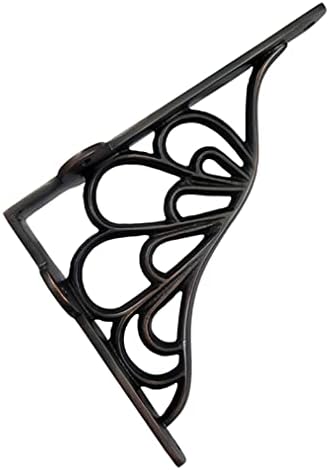 Adonai Hardware Alvah Brass Decorative Shelf Bracket (Supplied as 2 Pieces per Pack) - Oil Rubbed Bronze