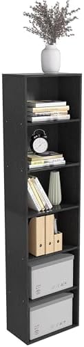 Wooden 6 Cube Storage Organizer, Vintage Brown 6 Cube Storage Shelf, 6 Tier Closet Organizers Storage Cubes Display Cubb