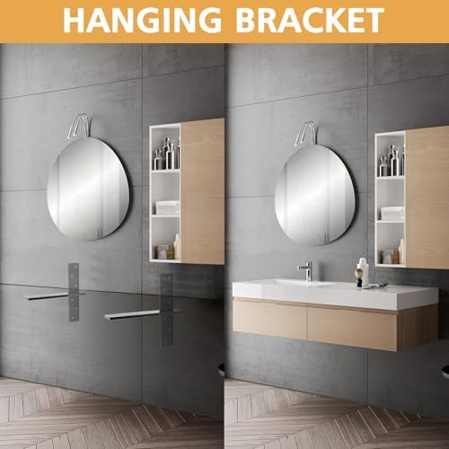3 Pcs 3/8" Thick Floating Shower Bench Brackets 12"x11"x2.5"