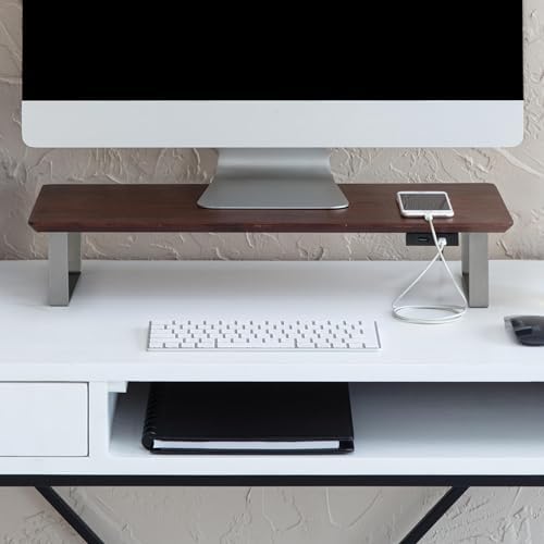 Anji Mountain Monitor Stand for Desk - Desktop Organizer & Laptop Riser, Ergonomic Monitor Riser, Space-Saving, Durable,