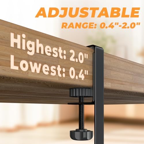 Under Desk Cable Management Tray, No Drill Steel Desk Cable Organizers, Wire Management Tray Cable Management Rack (24.4