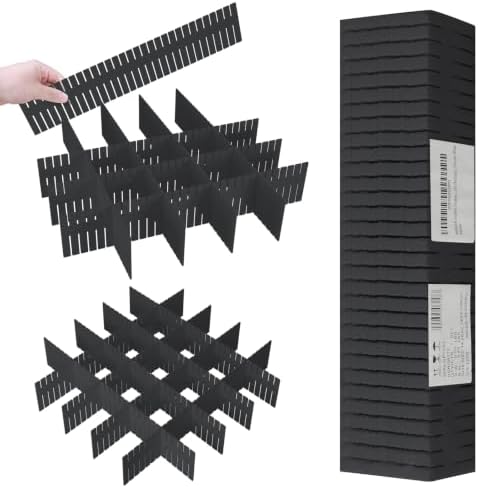 ALBAD Plastic Drawer Dividers Adjustable Drawer Organizer Dividers Separator for Tidying Clutter/Cutlery/Underwear/Socks