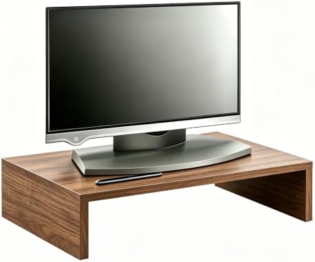 Computer Monitor Stand Riser 16 inch Desktop Stand, Speaker TV Laptop Printer Stand Workspace Organizer (Cherry-2pack)