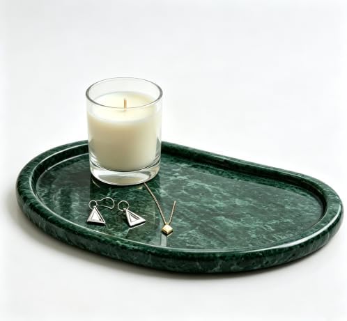 Natural Marble Jewelry Tray, Marble Ring Dish for Bathroom