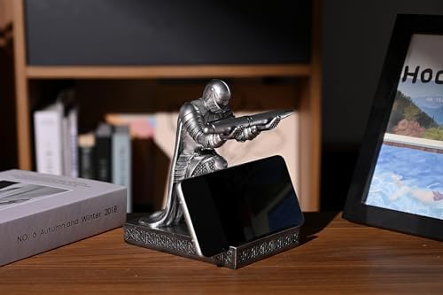 Windbreaker Soldier Knight Pen Holder Personalized Desk Accessory Silver