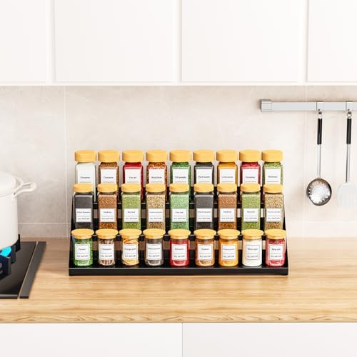 RCHYFEED 3 Tier Spice Rack Organizer for Cabinet,Expands 13.4 to 21.8 Inch