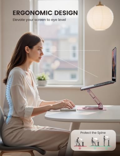 Lamicall Aluminum Laptop Stand for Desk for MacBook Neo Air Pro 10-17.3''