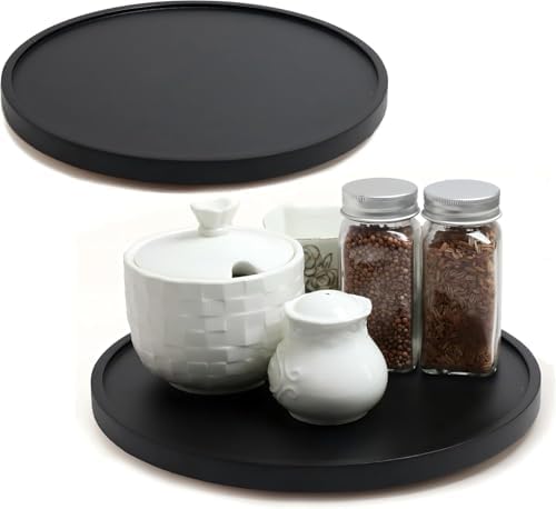 [ 2 Pack ] 10-inch Lazy Susan Organizers, ACIAZAAZ Lazy Susan Turntable for Cabinet, Kitchen Turntable Storage for Table