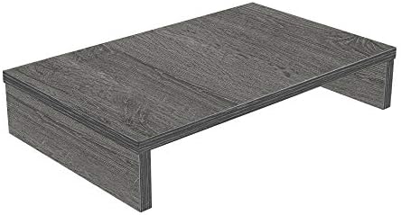 Bestier Wood Monitor Riser PC Stand Shelf for Desk/TV Desktop Laptop Stand - Gray, 15.7 Inch