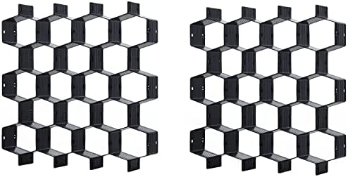 Drawer Splitter 16-piece Set Adjustable Honeycomb Organizer Tie Sock Organizer Underwear Panties Cosmetic Sorter (Black)