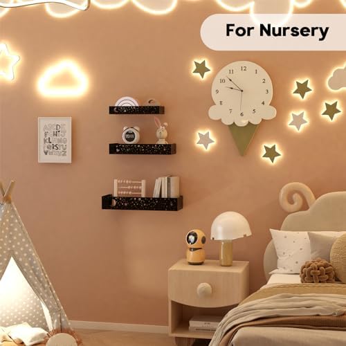 Moon and Stars Wall Shelf, 3 Different Sizes Floating Shelves