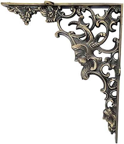 Adonai Hardware 18 Inch "Ahasuerus" Brass Shelf Bracket (Supplied as 2 Pieces per Pack) - Antique Brass