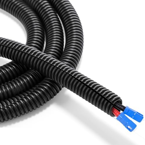 Sasylvia 3/8" X 25ft Split Wire Loom Tubing, Cord Protector