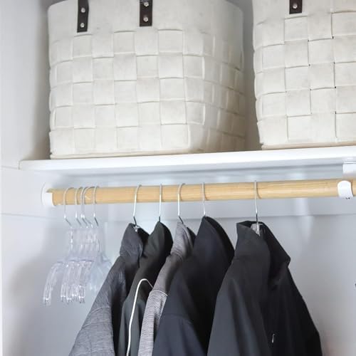 DEILSY™ Clear Plastic Hangers 25 Pack Durable Plastic Shirt Hangers