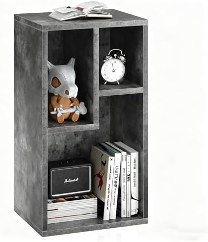 VECELO Cubby Storage Organizer Bookcase, Open Cube Display Shelf Cabinet, Freestanding Multicompartment Bookshelf for De