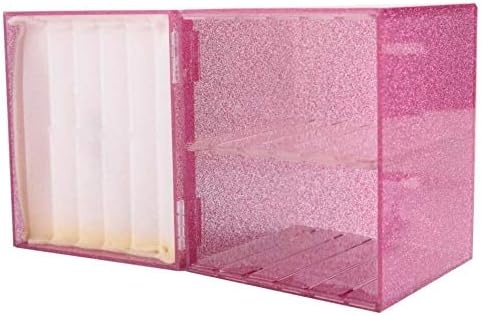 10 Layers Acrylic Eyelash Storage Box,Eyelash Holder Extension Tool,Makeup Organizer False Eyelashes Glue Pallet Holder,